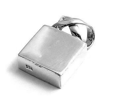 Elegant Ribbon Bail Engravable Pendant | Wholesale 925 Sterling Silver Jewelry | Main