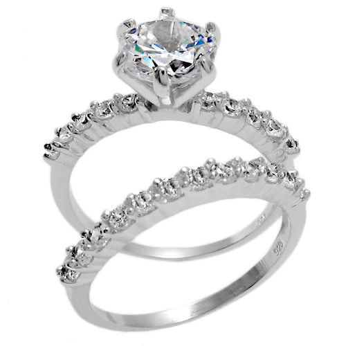 Buy PLOT Wedding Ring, 2-in-1 Womens Vintage White Diamond Silver  Engagement Wedding Band Ring Set, Engagement Ring, Vintage Rings for Women, Wedding  Rings, Diamond Ring Online at desertcartINDIA