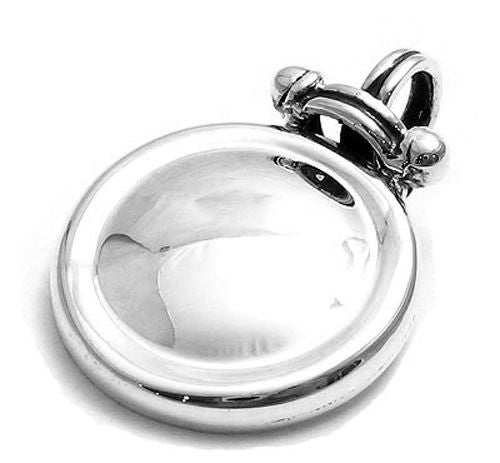 Delightful Sterling Silver Round Engravable Pendant | Wholesale 925 Sterling Silver Jewelry | Main