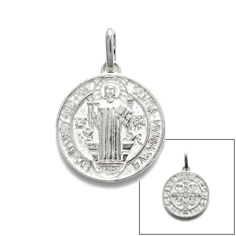 St. Benedict Medal (14mm) in Sterling Silver
