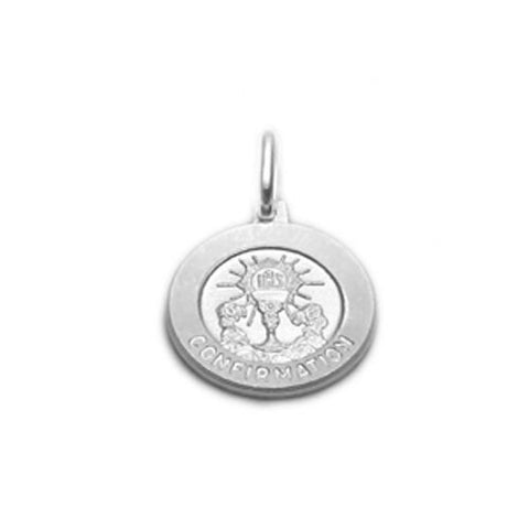 Confirmation Medal (15mm). Sterling Silver