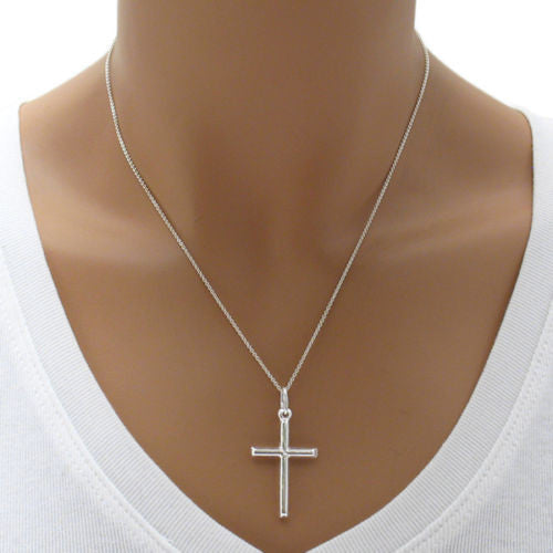 Plain Cross in Sterling Silver