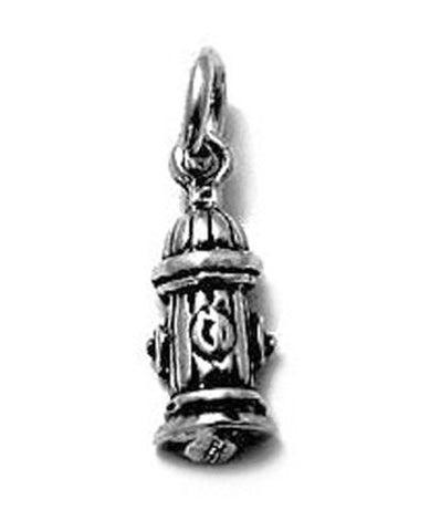 Fire Hydrant Charm. Sterling Silver