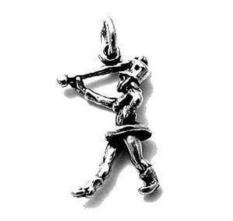 Majorette Charm in Sterling Silver