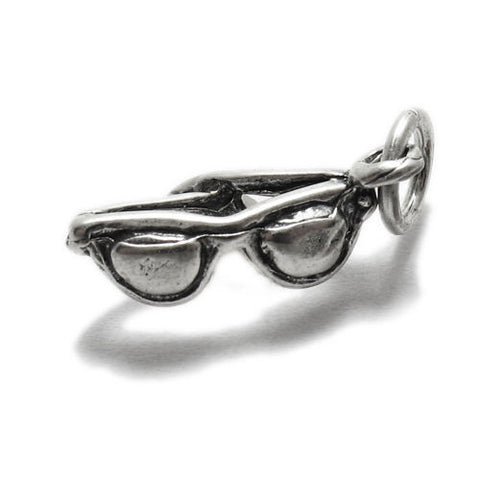 Sunglasses Charm in 3D. Sterling Silver