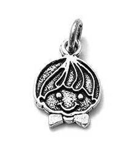Smiling Little Boy Charm. Sterling Silver