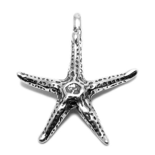 Starfish Charm. Sterling Silver