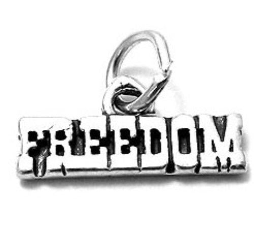 "Freedom" Charm in Sterling Silver