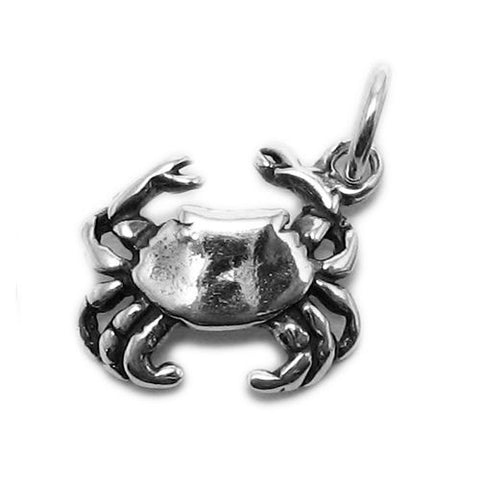 Crab Charm. Sterling Silver