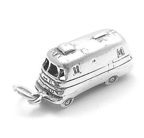Motor Home Charm in Sterling Silver