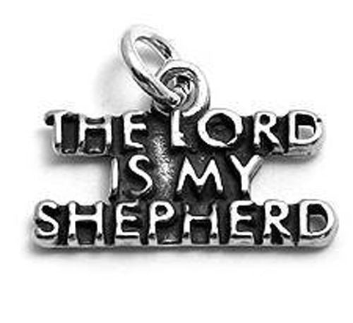 "THE LORD IS MY SHEPHERD" Charm in Sterling Silver