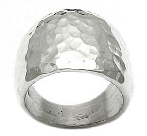 Super Wide Hammered Finish Cigar Band Ring. Wholesale Sterling Silver Rings. Main photo.