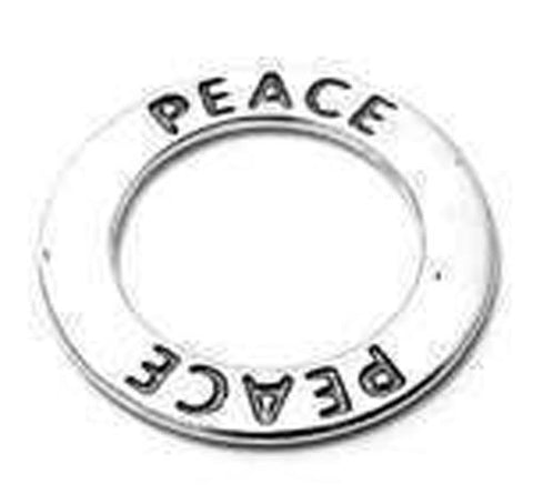 Peace Ring Charm in Sterling Silver