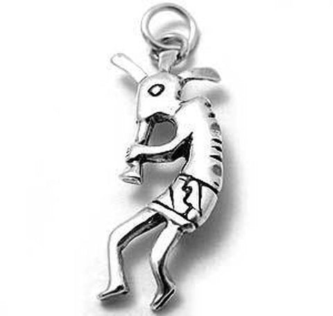 Kokopelli Charm in Sterling Silver