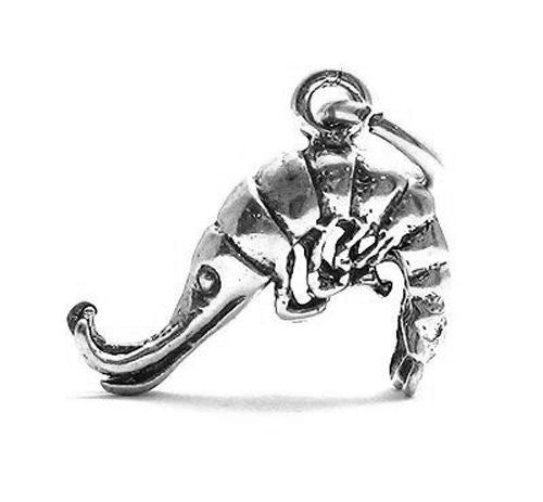 Shrimp Charm in 3D. Sterling Silver.
