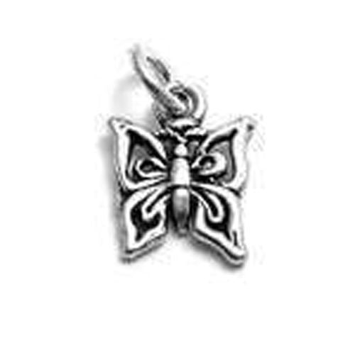 Butterfly Charm with Salvador Dali Wings. Small Size in Sterling Silver.