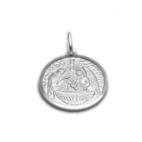 "Holy Baptism" Charm (20mm) in Sterling Silver