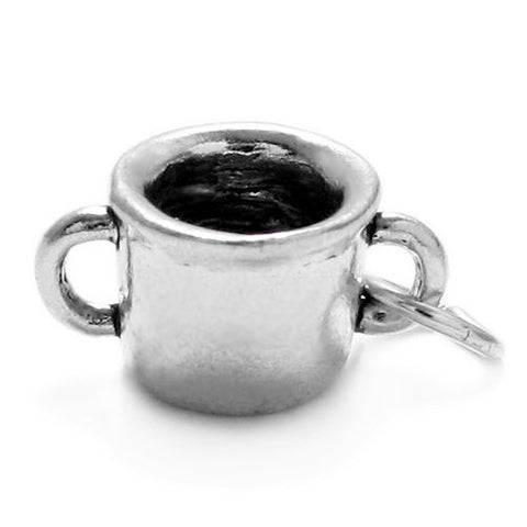 Dignity Mug / Bouillon Cup Charm in Sterling Silver