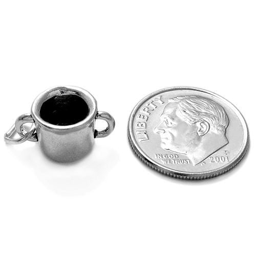Dignity Mug / Bouillon Cup Charm in Sterling Silver