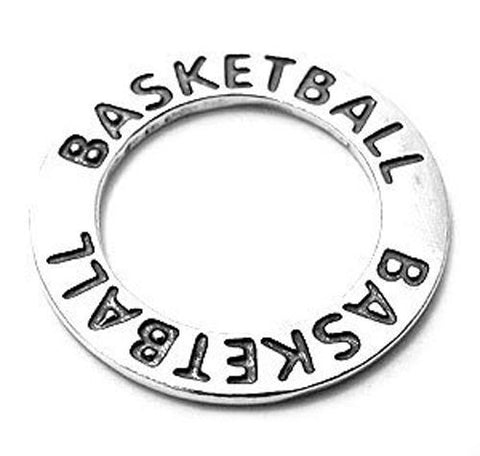 Basketball Ring Charm Sterling Silver
