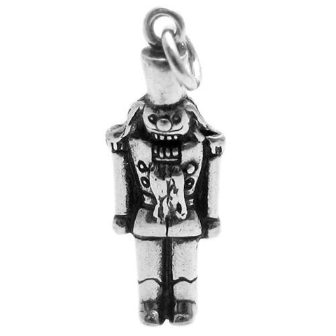 Nutcracker Charm in 3D. Sterling Silver