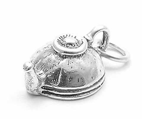 Tea Kettle Charm in Sterling Silver