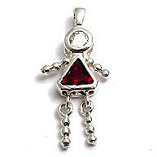 Beautiful and colorful birthstone charms of a bead girl. Wholesale Sterling Silver Charms. January.