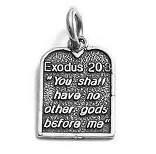 Commandment #1 Charm in Sterling Silver