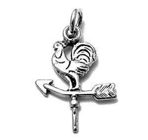 Weather Vane Charm. Sterling Silver