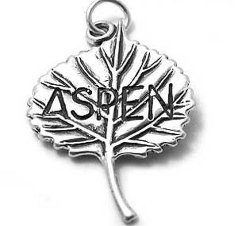City of Aspen Leaf in Sterling Silver