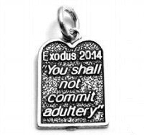Commandment #7 Charm in Sterling Silver