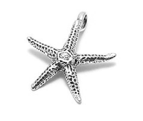 Starfish Charm in Sterling Silver