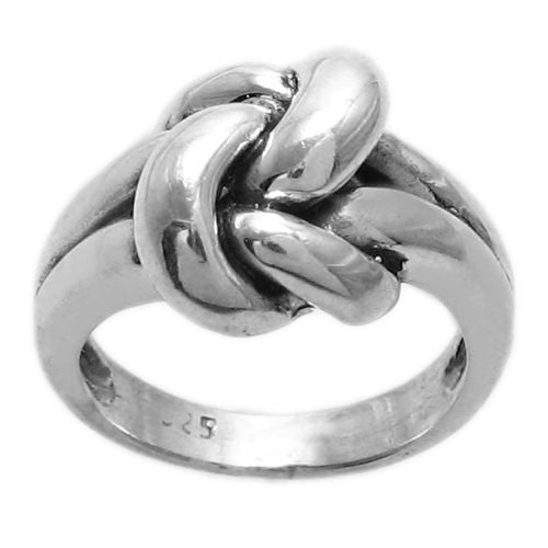 Impossible Gordian Love Knot Ring in Sterling Silver. Wholesale Sterling Silver Rings. Main photo.