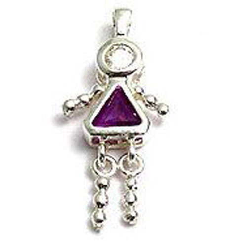 Beautiful and colorful birthstone charms of a bead girl. Wholesale Sterling Silver Charms. October.