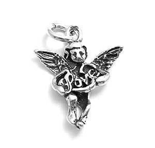 Angel of Love Charm in Sterling Silver