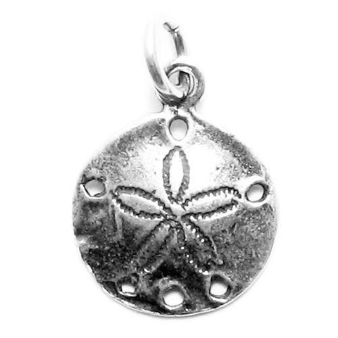 Sand Dollar Charm in Sterling Silver