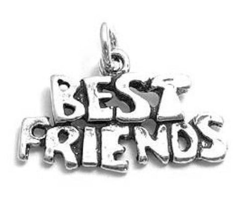 "Best Friends" Charm in Sterling Silver