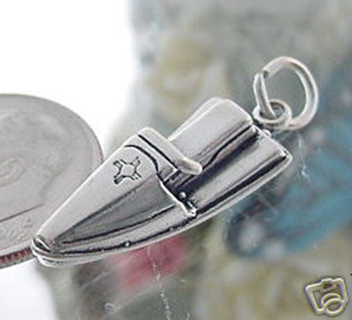 Jet Ski - Wave Runner Charm in 3D. Sterling Silver