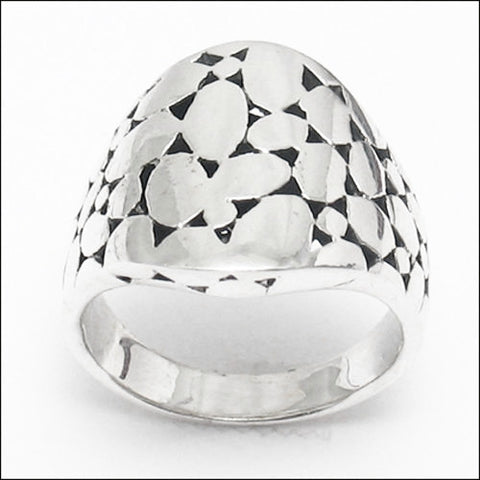 Leaves in the Water Aesthetic. Artistic Ring in Sterling Silver. Wholesale Sterling Silver Rings.