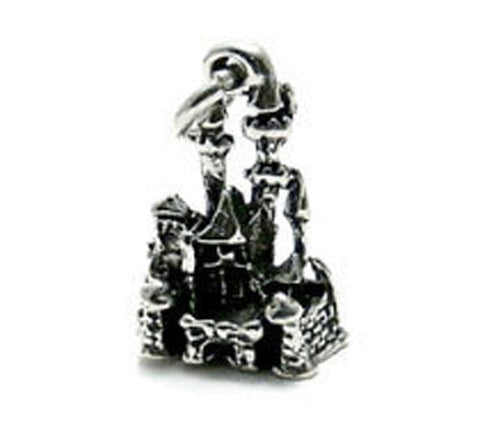 Magical Castle Charm in Sterling Silver
