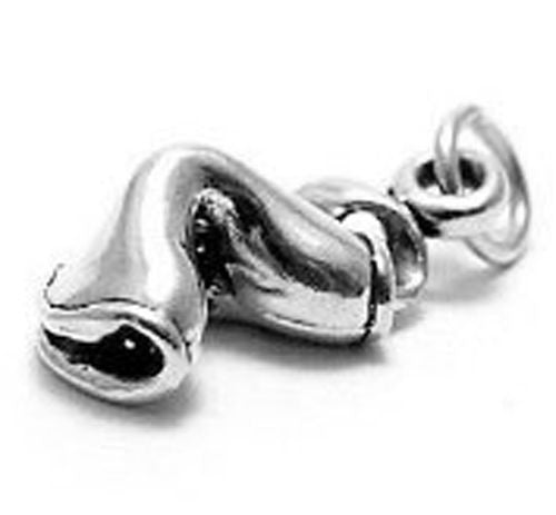 Fortune Cookie Charm in 3D. Sterling Silver