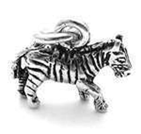 Zebra Charm in Sterling Silver.