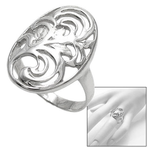 Beautiful Abstract Tree of Life Oval Ring. Wholesale sterling silver rings. Combo photo.