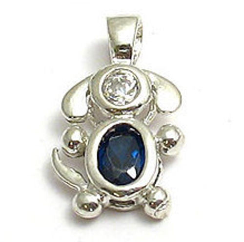 Colorful birthstone charms of an adorable long eared puppy dog. Wholesale Sterling Silver Charms. September.