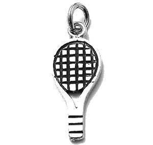 Racquetball Racquet Charm in Sterling Silver