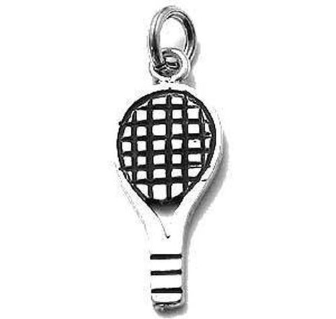 Racquetball Racquet Charm in Sterling Silver