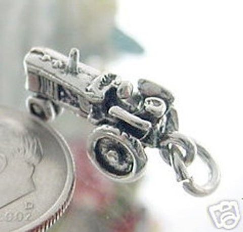 Tractor Charm in Sterling Silver
