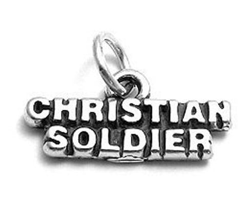 "Christian Soldier" Charm in Sterling Silver