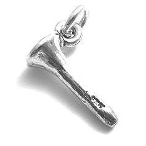 Golf Tee Charm Charm in Sterling Silver