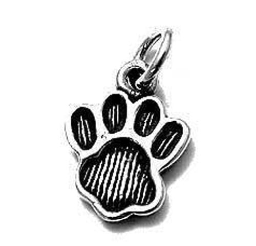 Bear's Paw Print Charm in Sterling Silver.